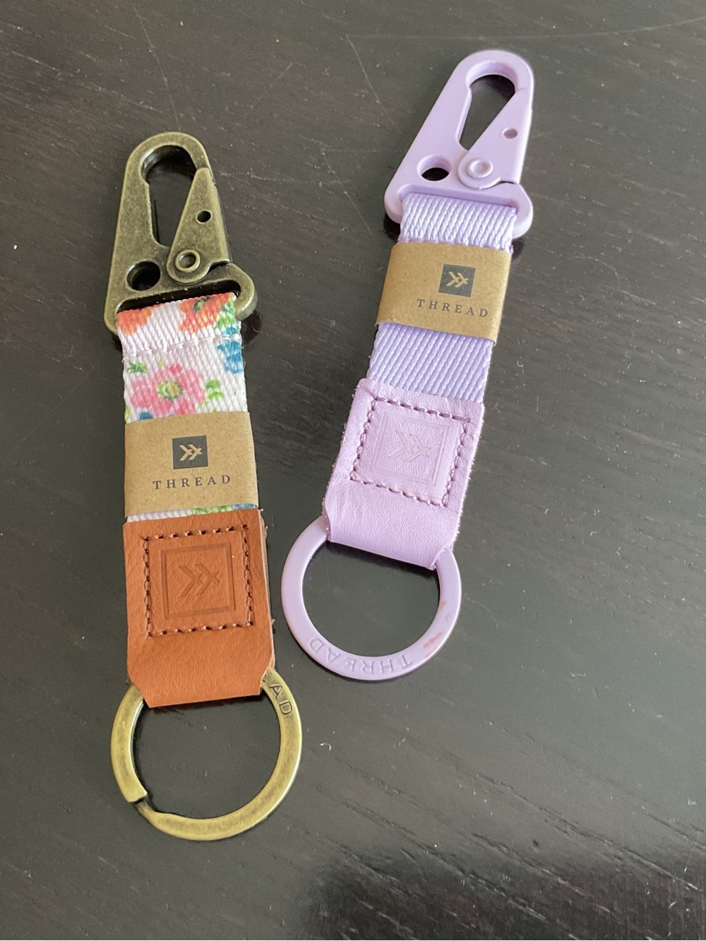 Lavender and floral Key Holder Strap nwt